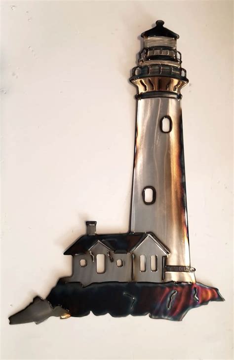 metal light house wall hanging|Metal Lighthouse Wall Decor .